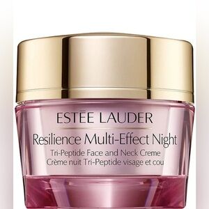 Estee Lauder Resilience Multi-Effect Night Cream - Pink Jar with Gold Lid